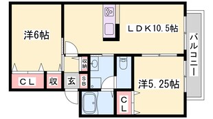 上郡駅 徒歩7分 1階の物件間取画像